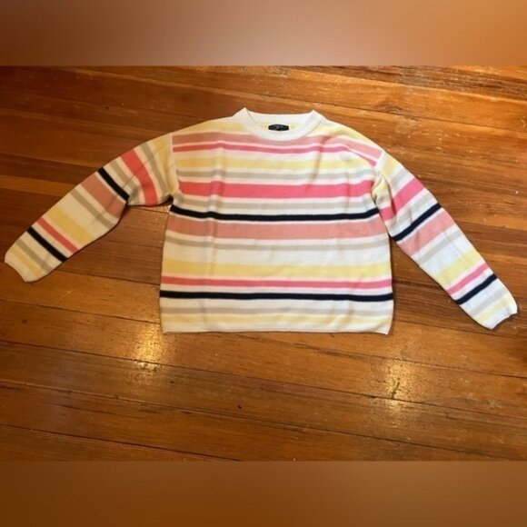 FRNCH Paris, Multicolored Crewneck Striped Sweater, Size Small/Medium - Picture 1 of 7